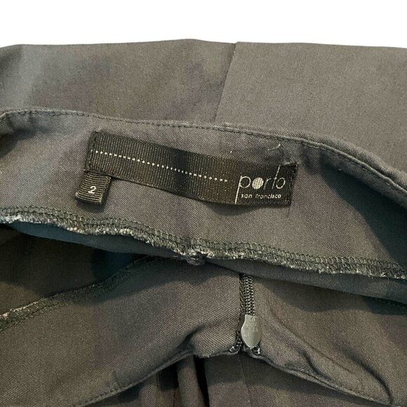 Porto San Francisco Cropped Cuffed Hem Pants Gray Size 2 Front Zipper - Picture 8 of 10